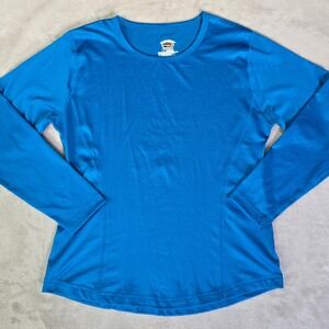Champion DUOFOLD Blue Long Sleeve Base‎ Layer Top Athletic Performance Size XL